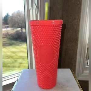 STARBUCKS DRAGON FRUIT PINK STUDDED TUMBLER CUP